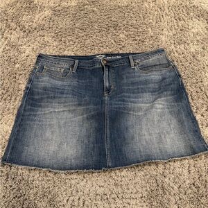 Signature Dark Blue Denim Mini Skirt